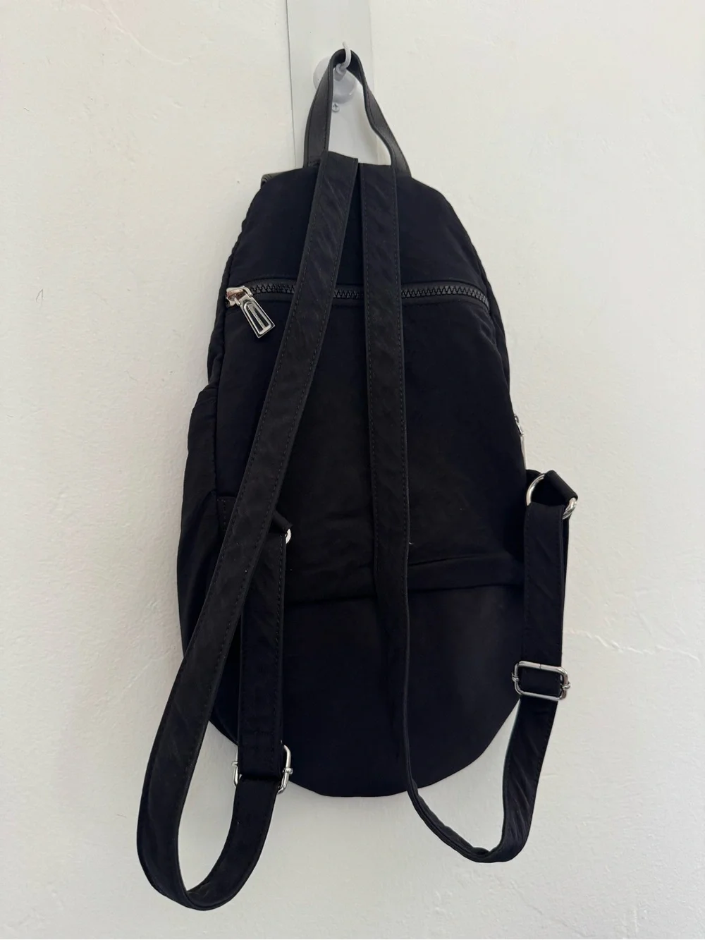 Rebecca Minkoff Black Nylon Mini Julian Convertible Backpack Minimalist